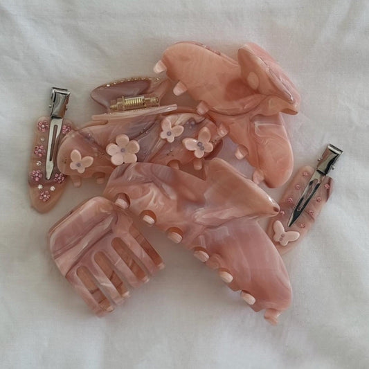 Gradient pink small clip